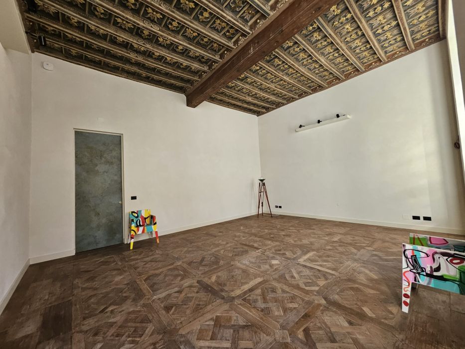 Vista larga Sala dal Soffitto d'Oro Piano Nobile Palazzo Saluzzo Paesana