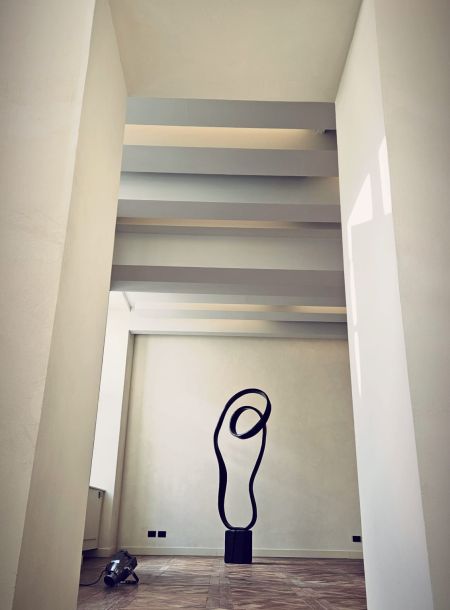 Allestimento Spazio Contemporaneo del Piano Nobile all'interno di Palazzo Saluzzo Paesana