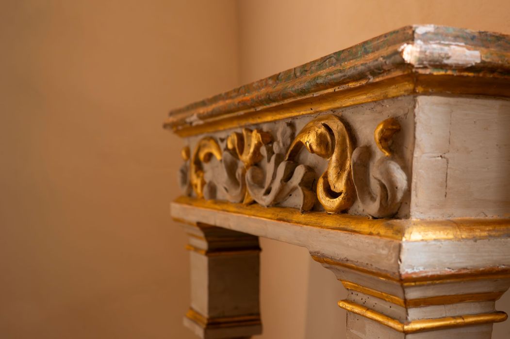 Particollari della Sala del Rinascimento del Piano Nobile all'interno di Palazzo Saluzzo Paesana