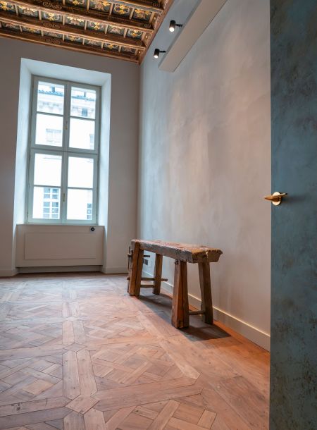 Scorcio Sala dal Soffitto d'Oro Piano Nobile Palazzo Saluzzo Paesana