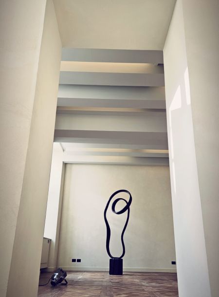 Allestimento Spazio Contemporaneo del Piano Nobile all'interno di Palazzo Saluzzo Paesana